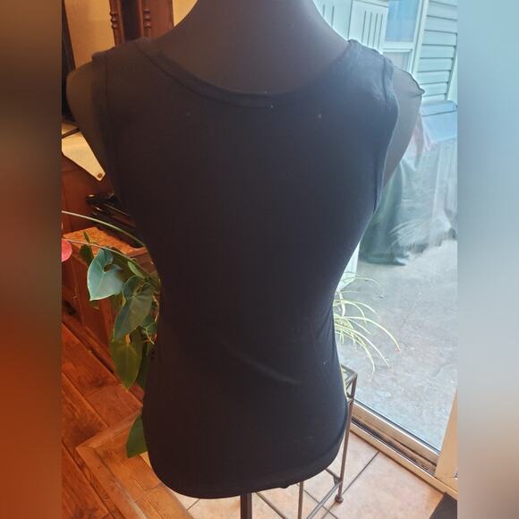 J Crew lace front knit tank top XS Navy Blue - Picture 2 of 12